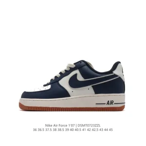 Nike Air Force 1 '07 Low White Leather Sneakers for Men and Women