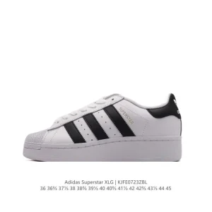 Adidas Superstar XLG Shell Toe Platform Leather Sneakers