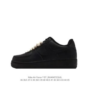 Nike Air Force 1 '07 Low White Leather Casual Sneakers for Men and Women