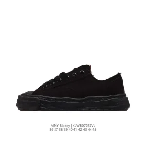 Mmy Blakey Canvas Low Sneakers by Mihara Yasuhiro