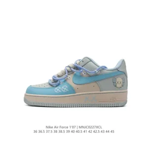 Nike Air Force 1 Low 2024 New Release Low Top Sneakers with Deconstruction and Double Laces
