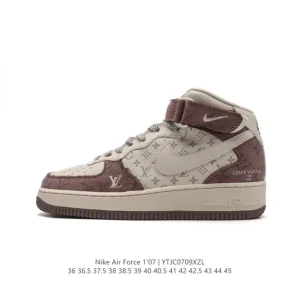Louis Vuitton x Nike Air Force 1 LV8 Mid Damier Azur Monogram Sneaker
