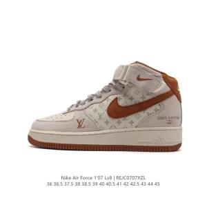 Louis Vuitton x Nike Air Force 1'07 LV8 Mid Damier Azur Monogram