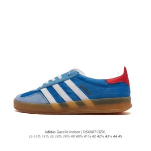 Adidas Originals Gazelle Indoor Retro Canvas Sneakers with Gum Sole