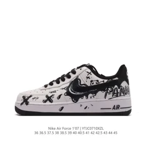 Nike Air Force 1 07 Low White Leather Sneakers for Men and Women
