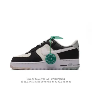 Nike Air Force 1 Low '07 Low Top Casual Sneakers with Air Cushioning