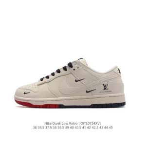 Nike Dunk Low Retro Louis Vuitton Collaboration Vintage Basketball Skateboarding Shoes