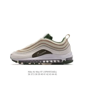Nike Air Max 97 Low Top Running Shoes with Full-Length Air Cushion