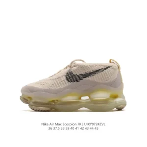 Nike Air Max Scorpion FK Running Shoes with Full-Length Air Unit and Thick Sole