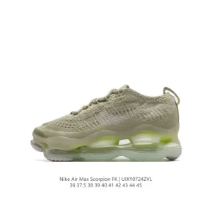 Nike Air Max Scorpion FK Running Shoes with Full-Length Air Unit and Thick Sole