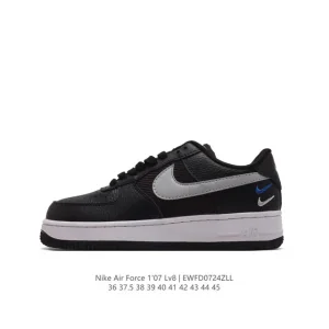 Nike Air Force 1 '07 Low White Leather Casual Sneakers for Men and Women