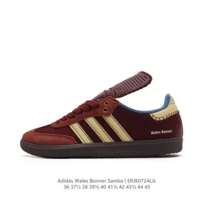 Wales Bonner x Adidas Samba Classic Black Pony Leather Sneakers