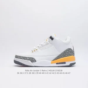 Jordan Air 3 Retro SE Men's Basketball Shoes White Black Cement