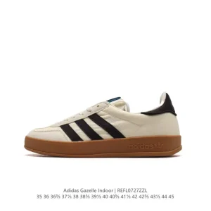 Adidas Originals Gazelle Indoor Vintage Trainers Classic Gum Sole Shoes