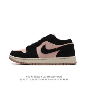 Jordan Air 1 Low Retro Classic Leather Basketball Shoes with Air Cushion