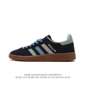Adidas Handball Spezial Low-Top Retro Leather Sneakers Classic Three Stripes