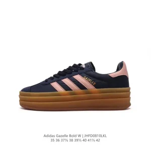 Adidas Gazelle Bold Retro Chunky Sole Sneakers Vintage Suede Leather