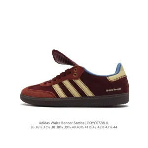 Wales Bonner x Adidas Originals Samba Classic Black Pony Leather Sneakers