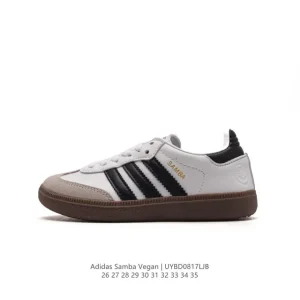 Adidas Samba Vegan Kids Shoes Leather Retro Football Style