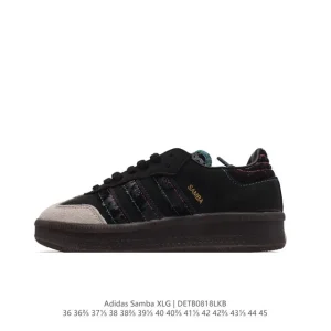 Adidas Samba XLG Platform Chunky Sole Vintage Leather Sneakers