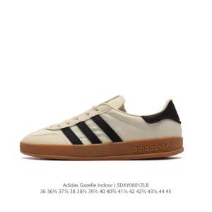 Adidas Originals Gazelle Indoor Retro Trainers Classic Gum Sole Shoes