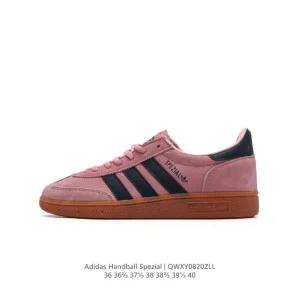 Adidas Handball Spezial Low-Top Leather Sneakers for Women Vintage Style