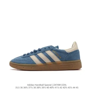 Adidas Handball Spezial Low-Top Leather Sneakers Classic Three Stripes Vintage Style