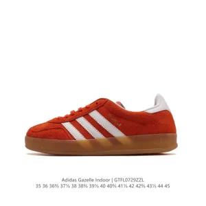 Adidas Originals Gazelle Indoor Retro Sneakers with Gum Sole and Canvas Upper