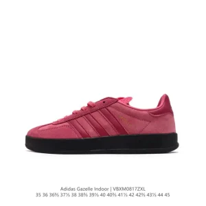 Adidas Originals Gazelle Indoor Retro Leather Sneakers Classic Three Stripes