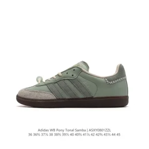 Adidas WB Pony Tonal Samba Sneakers Classic Three Stripes Retro Football Style