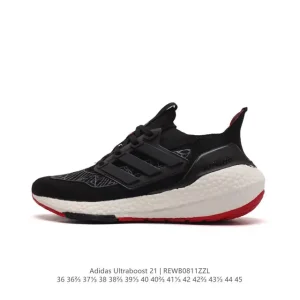 Adidas Ultraboost 21 Running Shoes for Men and Women with Primeblue Upper and Boost Cushioning