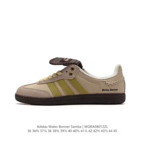 Wales Bonner x Adidas Originals Samba Classic Black Pony Leather Sneakers