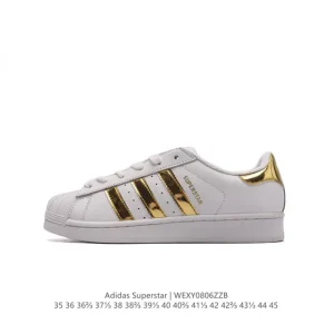 Adidas Superstar Classic Shell Toe Leather Sneakers for Women