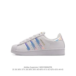 Adidas Superstar Classic Shell Toe Leather Sneakers for Women