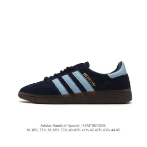 Adidas Handball Spezial Low Cut Vintage Leather Sneakers Classic Three Stripes