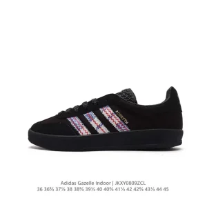 Adidas Originals Gazelle Indoor Vintage Retro Sneakers with Gum Sole