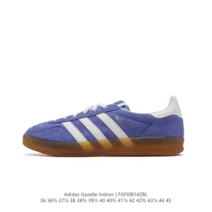 Adidas Originals Gazelle Indoor Retro Trainers Classic Gum Sole Sneakers