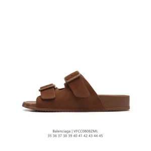 Balenciaga Men's and Women's Summer Beach Slide Sandals for Casual Wear