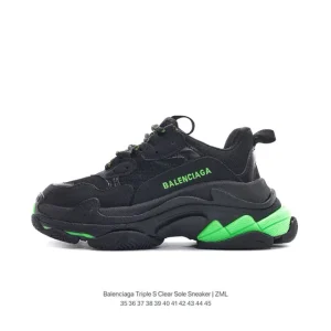 Balenciaga Triple S Clear Sole Sneaker Brown Black Logo Original