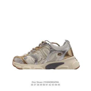 Dior B30 Low Top Retro Runner Sneakers with Thick Sole