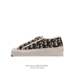 Dior Oblique Low Top Sneakers for Women with Thick Sole