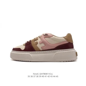 Fendi 2024 Spring Festival Retro Platform Sneakers for Men and Women