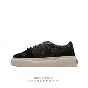 Fendi Men Women Retro Chunky Sole Sneakers 2024 New Year Collection