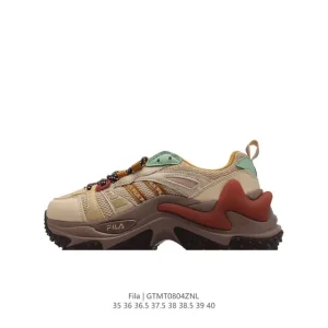 FILA Disruptor 3.0 Mesh Leather Comfort Chunky Sole Low Top Sneakers