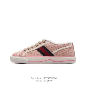 Gucci Vintage Retro Sneaker with GG Print and Rubber Sole for Women