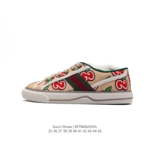 Gucci GG Canvas Sneaker Classic White Retro Unisex Shoes