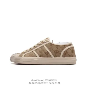 Gucci GG Canvas Sneaker Vintage Unisex Retro Style Shoes
