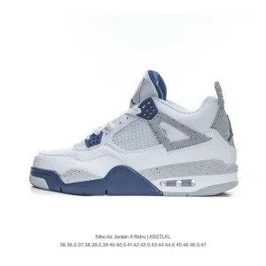 Nike Wmns Air Jordan 4 Retro Off Noir Sneakers for Men and Women