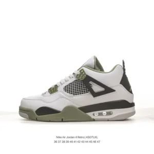 Nike Wmns Air Jordan 4 Retro Off Noir Men and Women Sneakers