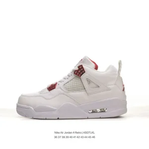 Jordan Air 4 Retro Off Noir Women's Basketball Shoes with Air Cushion
